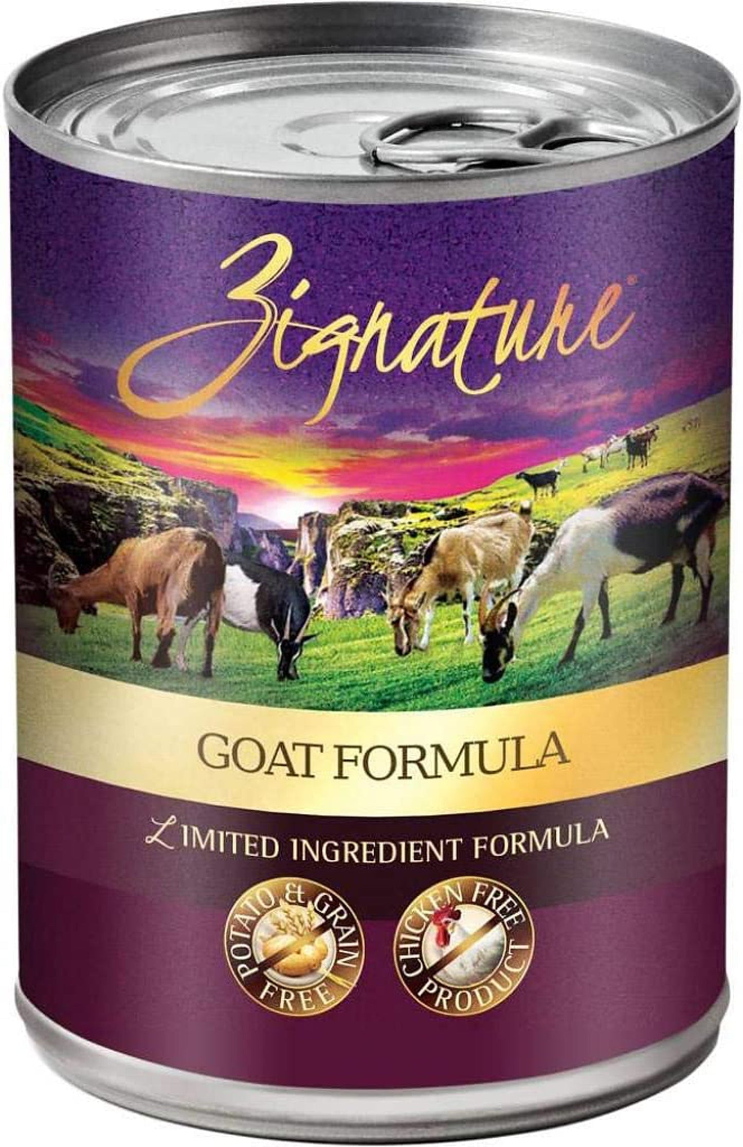 Zignature Dog Canned 13oz, Goat (Case Of 12)