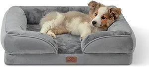 Bedsure Orthopedic Bed for Medium Dogs - Waterproof Dog Sofa Bed Medium, Supportive Foam Pet Couch with Removable Washable Cover