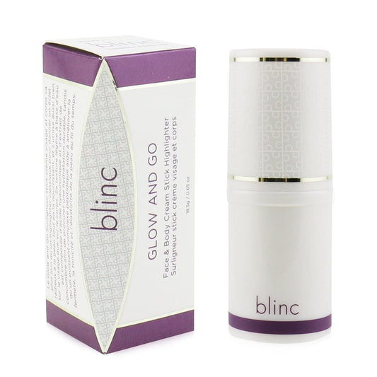 blinc Glow and Go Cream Stick Highlighter, Moonlight Gleam, Champagne, 0.1235 Oz
