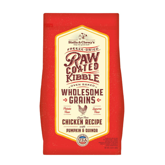 **Stella And Chewys Dog Raw Coated Wholesome Puppy Chicken Pumpkin Quinoa 3,5Lb**