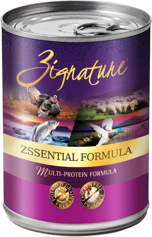 Zignature Dog Canned 13oz, Zssentials (Case Of 12)