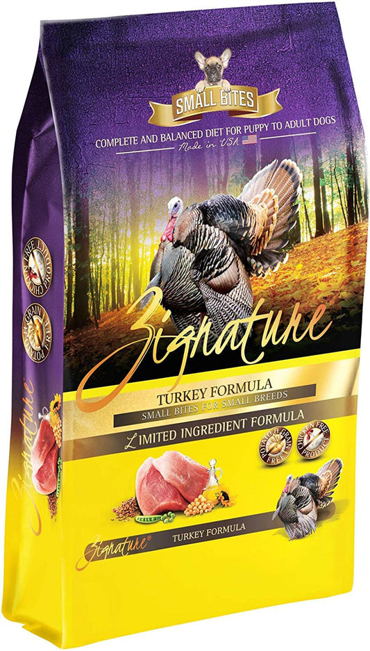 Zignature Dog 4Lb,  Small Bite Turkey