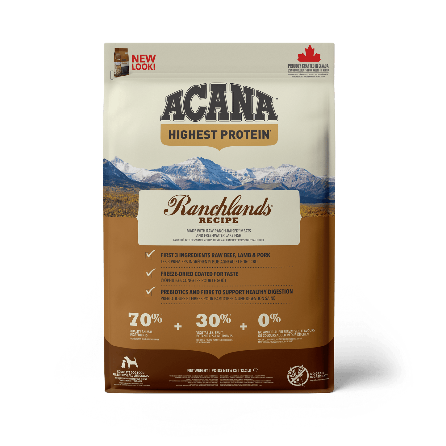 Acana Highest Protein Ranchlands Dry Dog Food Recipe