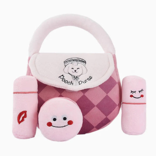<transcy>Kellytoy Wags and Purrs Collection粉色独角兽吱吱毛绒狗玩具</transcy>
