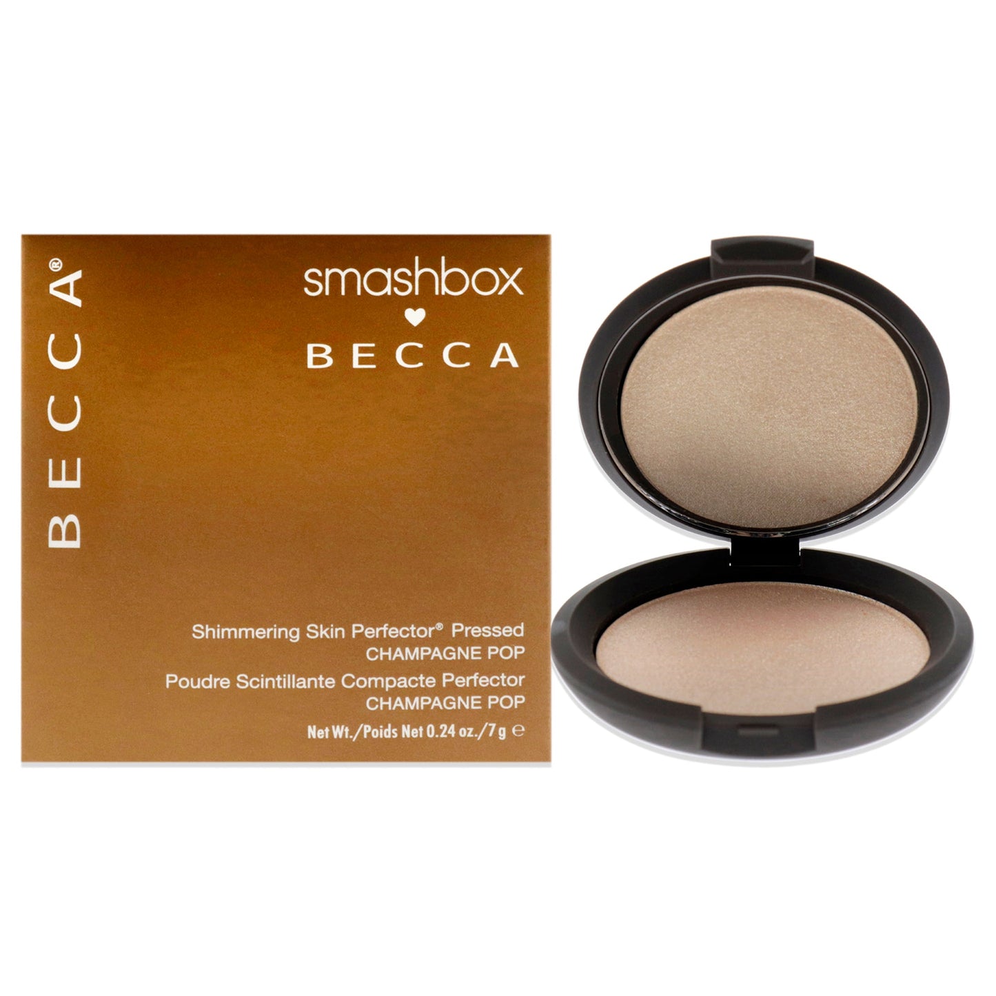 Becca Shimmering Skin Perfector Pressed Highlighter - Champagne Pop by SmashBox for Women - 0.24 oz Highlighter