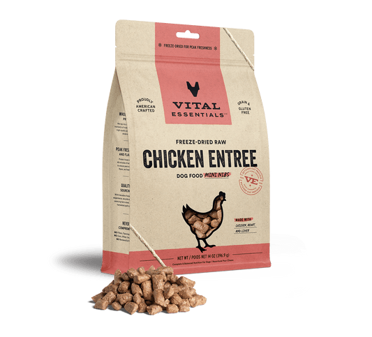 Vital Essentials Chicken Entree Mini Nibs Freeze-Dried Raw Dog Food